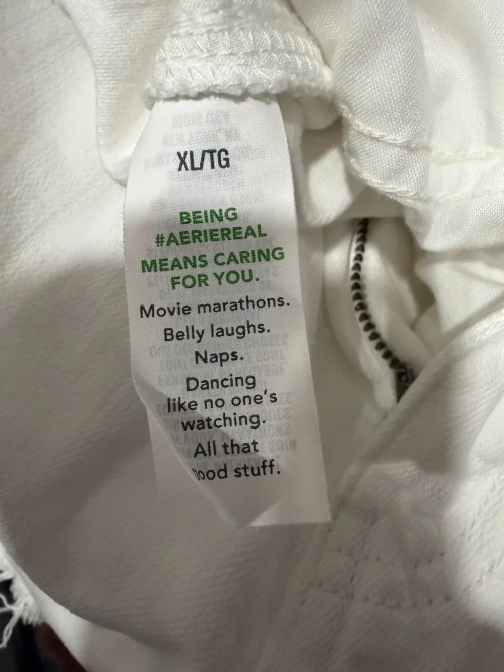 Aerie Daydream White Denim Short